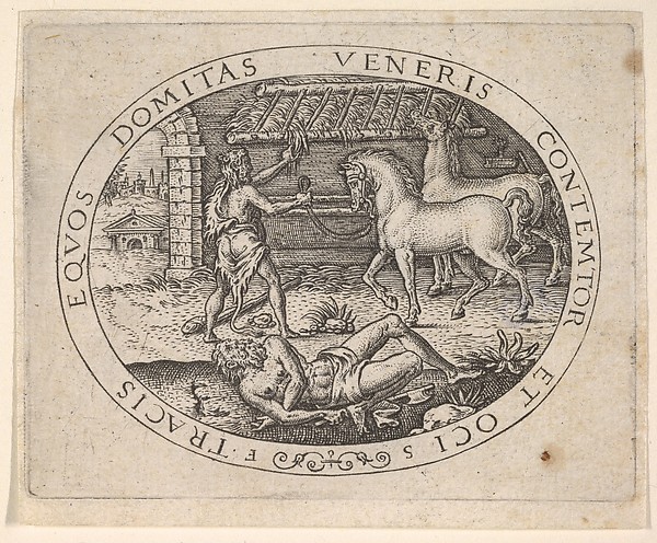 Hercules Stealing the Horses of Diomedes