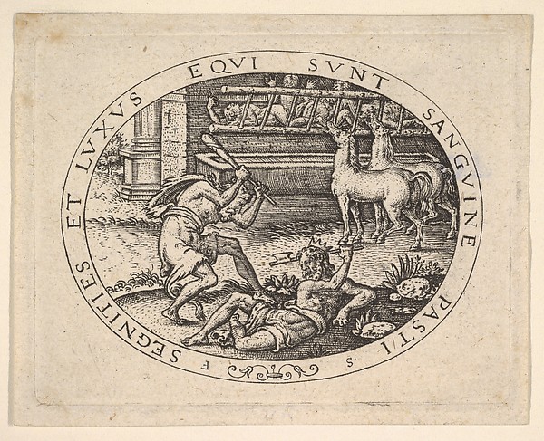 Hercules Killing Diomedes
