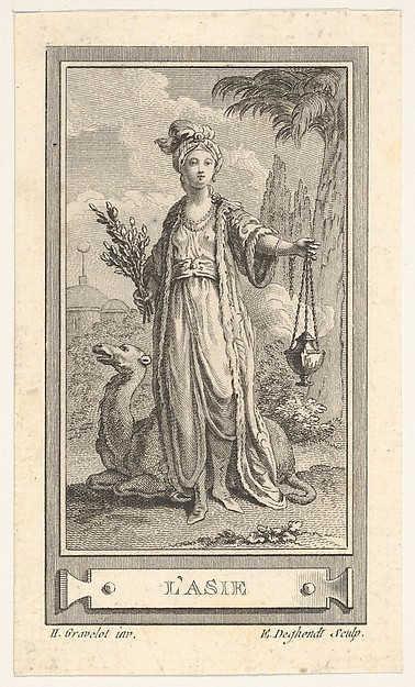 L'Asie, from the  Almanach iconologique