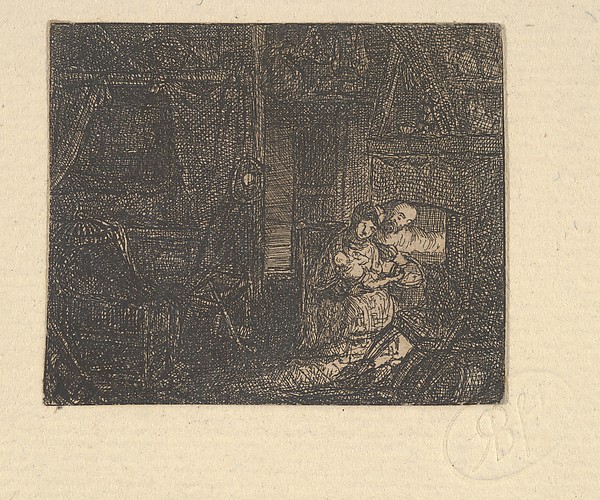 Sainte Famille dans un Intérieur (Holy Family in an Interior)