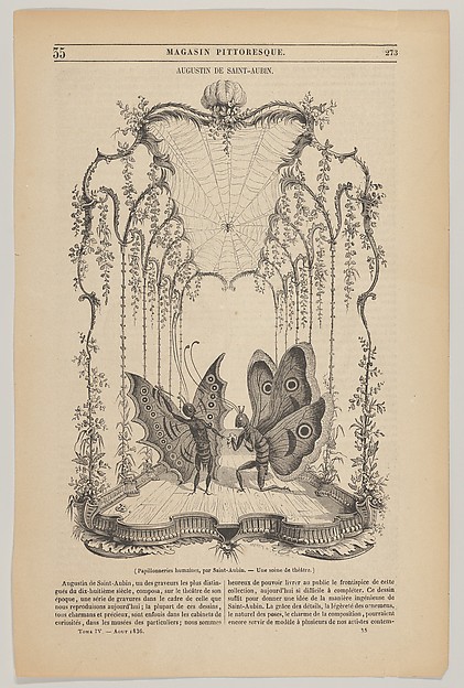 Papillonneries humains, Illustration from the Magasin Pittoresque
