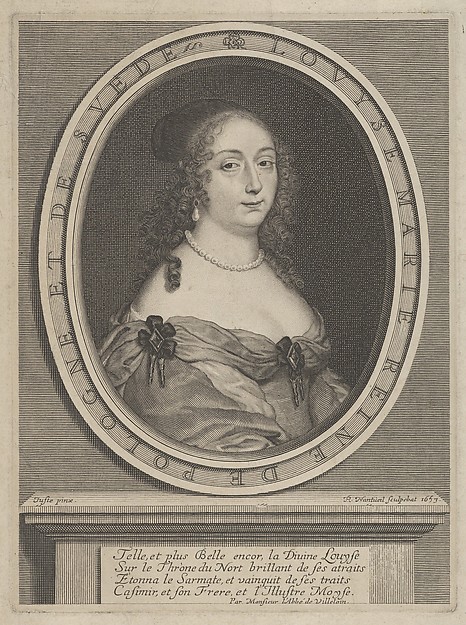 Portrait of Louise Marie, Queen of Poland and Sweden