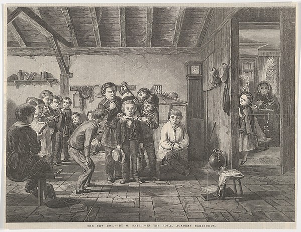 The New Boy, from "Illustrated London News"
