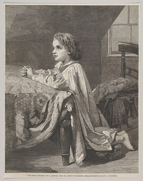 The Child's Prayer, from "Illustrated London News"
