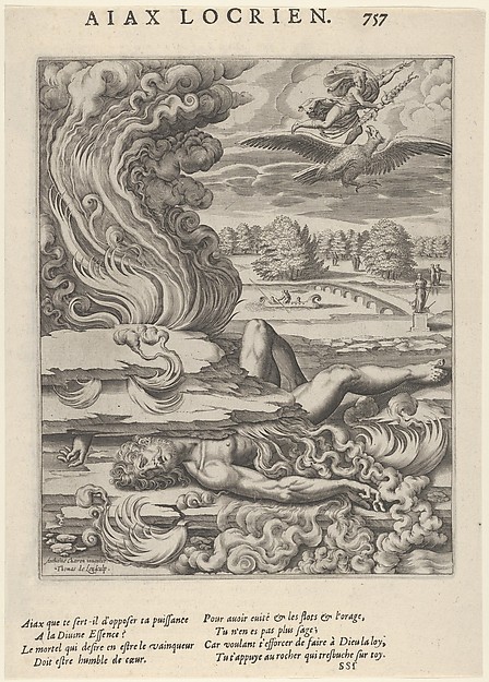 Locrian Ajax (Ajax Locrien), from: Les Images ou Tableaux de platte peinture des deux Philostrates Sophistes grecs (...)