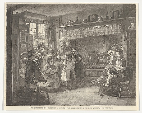 The Village School, from "Illustrated London News"