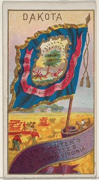 Dakota, from Flags of the States and Territories (N11) for Allen & Ginter Cigarettes Brands