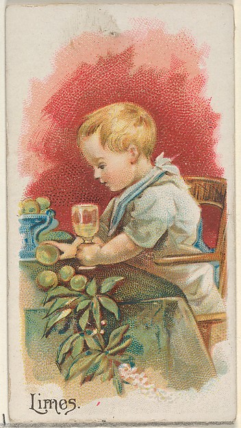 Limes, from the Fruits series (N12) for Allen & Ginter Cigarettes Brands