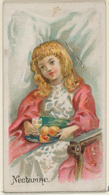 Nectarine, from the Fruits series (N12) for Allen & Ginter Cigarettes Brands