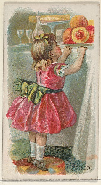 Peach, from the Fruits series (N12) for Allen & Ginter Cigarettes Brands