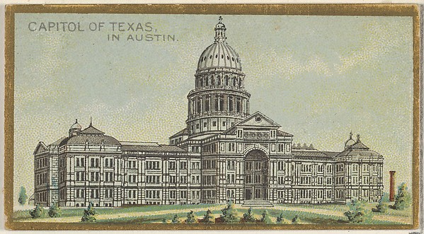 Capitol of Texas in Austin, from the General Government and State Capitol Buildings series (N14) for Allen & Ginter Cigarettes Brands