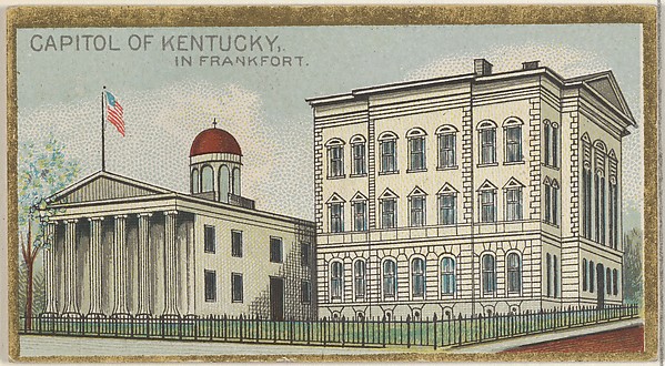 Capitol of Kentucky in Frankfort, from the General Government and State Capitol Buildings series (N14) for Allen & Ginter Cigarettes Brands