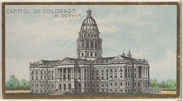 Capitol of Colorado in Denver, from the General Government and State Capitol Buildings series (N14) for Allen & Ginter Cigarettes Brands