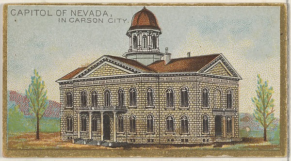 Capitol of Nevada in Carson City, from the General Government and State Capitol Buildings series (N14) for Allen & Ginter Cigarettes Brands