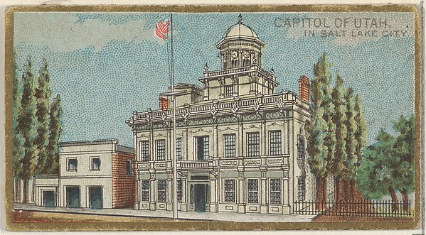 Capitol of Utah in Salt Lake City, from the General Government and State Capitol Buildings series (N14) for Allen & Ginter Cigarettes Brands