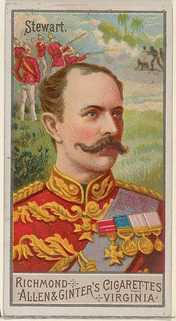 Stewart, from the Great Generals series (N15) for Allen & Ginter Cigarettes Brands