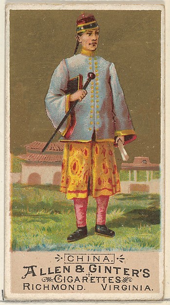 China, from the Natives in Costume series (N16) for Allen & Ginter Cigarettes Brands