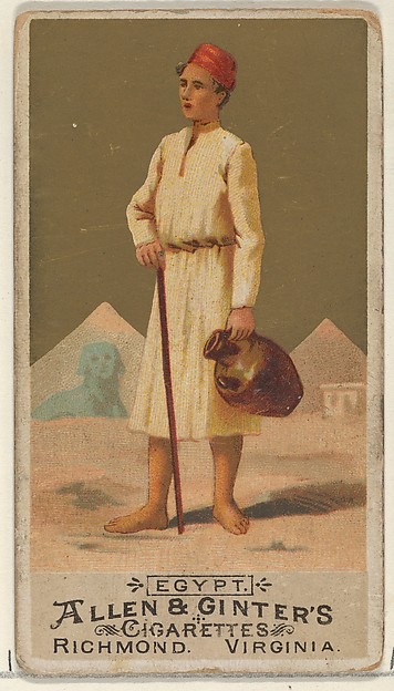 Egypt, from the Natives in Costume series (N16) for Allen & Ginter Cigarettes Brands