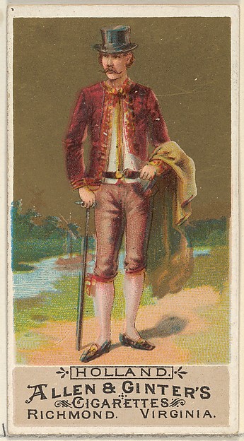 Holland, from the Natives in Costume series (N16) for Allen & Ginter Cigarettes Brands