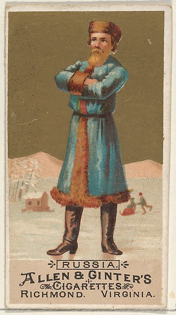 Russia, from the Natives in Costume series (N16) for Allen & Ginter Cigarettes Brands