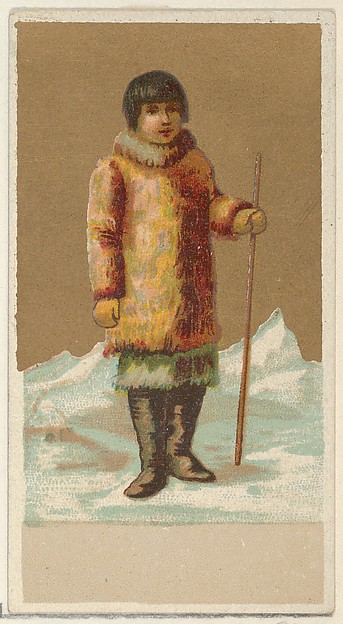Eskimo, from the Natives in Costume series (N16), Teofani Issue, for Allen & Ginter Cigarettes Brands