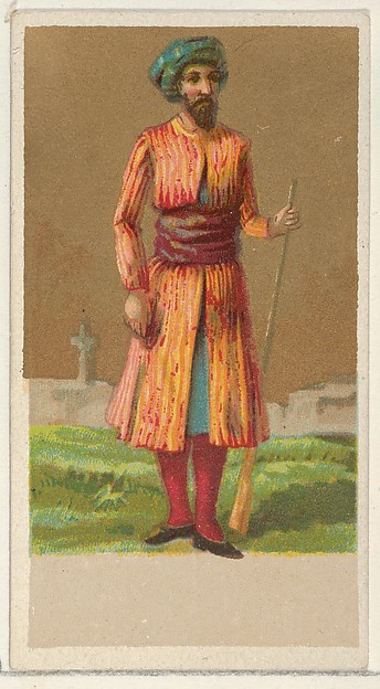 Hindustan, from the Natives in Costume series (N16), Teofani Issue, for Allen & Ginter Cigarettes Brands