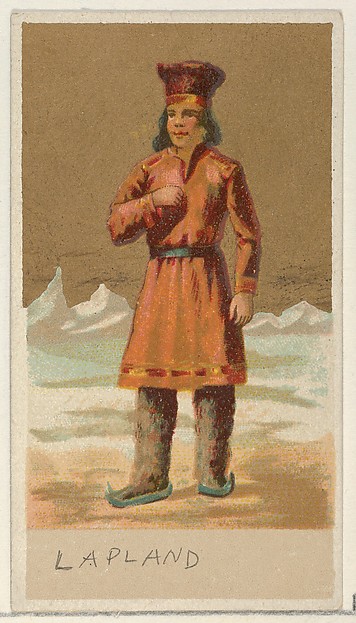 Lapland, from the Natives in Costume series (N16), Teofani Issue, for Allen & Ginter Cigarettes Brands