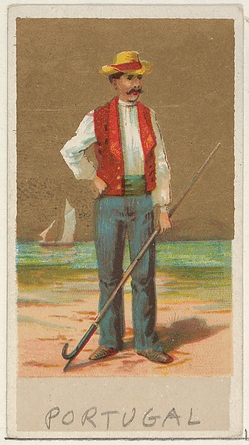 Portugal, from the Natives in Costume series (N16), Teofani Issue, for Allen & Ginter Cigarettes Brands