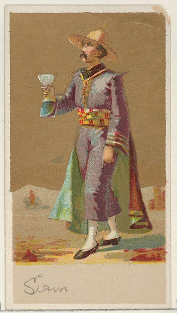 Siam, from the Natives in Costume series (N16), Teofani Issue, for Allen & Ginter Cigarettes Brands
