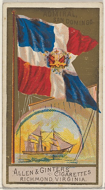 Admiral, San Domingo, from the Naval Flags series (N17) for Allen & Ginter Cigarettes Brands