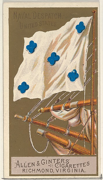 Naval Dispatch, United States, from the Naval Flags series (N17) for Allen & Ginter Cigarettes Brands