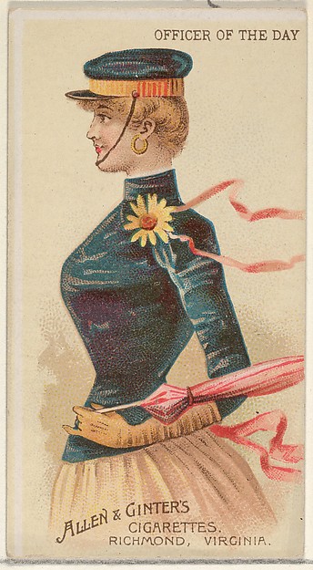 Officer of the Day, from the Parasol Drills series (N18) for Allen & Ginter Cigarettes Brands