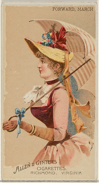 Forward, March, from the Parasol Drills series (N18) for Allen & Ginter Cigarettes Brands