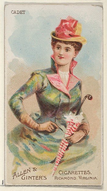 Cadet, from the Parasol Drills series (N18) for Allen & Ginter Cigarettes Brands