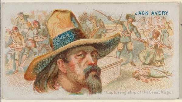 Jack Avery, Capturing Ship of the Great Mogul, from the Pirates of the Spanish Main series (N19) for Allen & Ginter Cigarettes