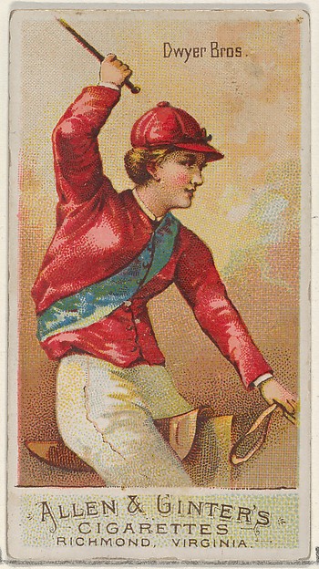 Dwyer Brothers, from the Racing Colors of the World series (N22a) for Allen & Ginter Cigarettes