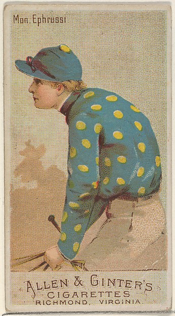 Mon. Ephrussi, from the Racing Colors of the World series (N22a) for Allen & Ginter Cigarettes