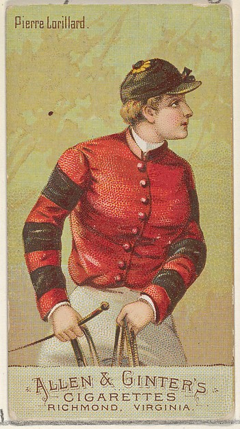 Pierre Lorillard, from the Racing Colors of the World series (N22b) for Allen & Ginter Cigarettes