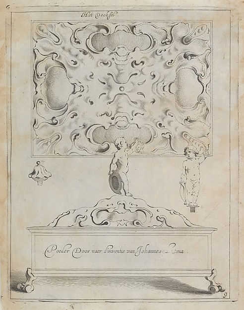 Plate 9, from "Verscheyde Constige Vindigen om in Gout, Silver, Hout en Steen te wercken"