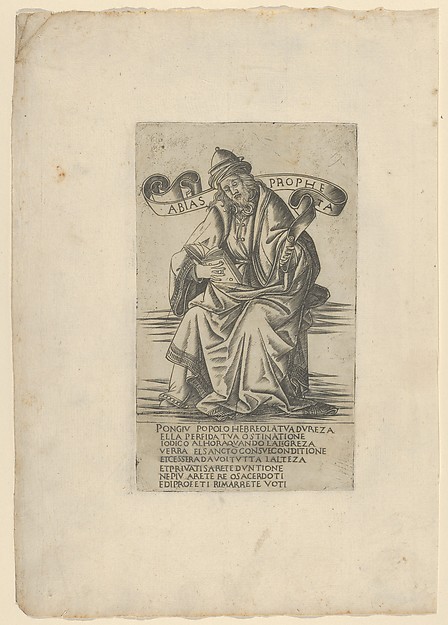 The Prophet Obadiah, from Prophets and Sibyls