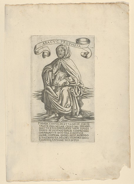 The Prophet Habakkuk, from Prophets and Sibyls