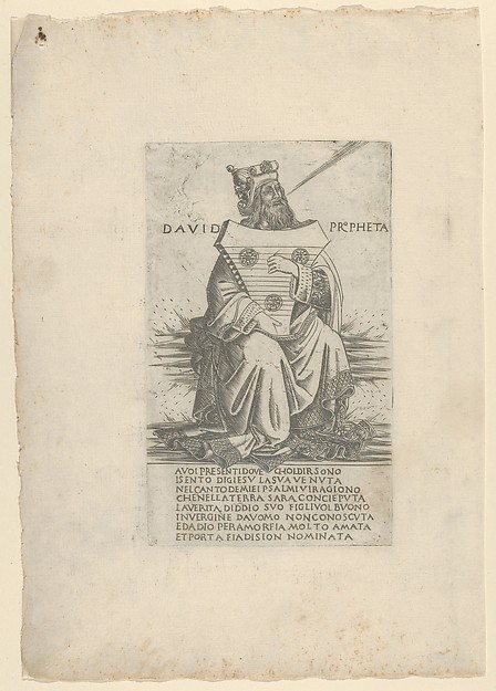 The Prophet David, from Prophets and Sibyls