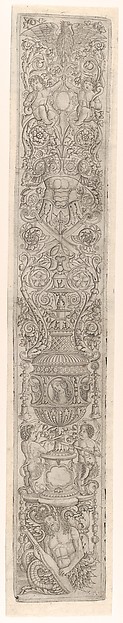A Triton and Two Infant Satyrs, from Twelve Ornamental Panels