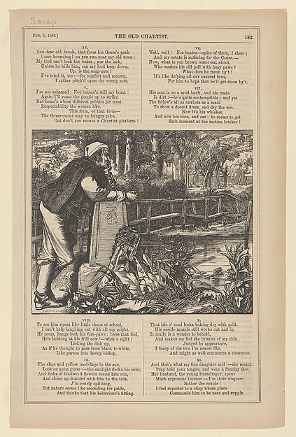 The Old Chartist ("Once a Week," vol. 6, p. 183)