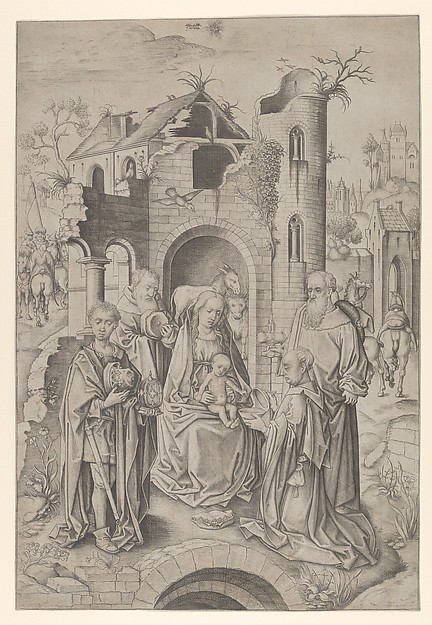 Adoration of the Magi by Master IAM of Zwolle