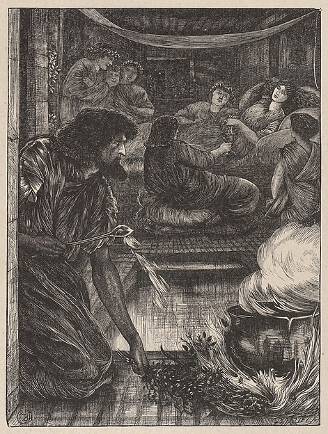 The Parable of the Burning Pot, from "Dalziels' Bible Gallery"