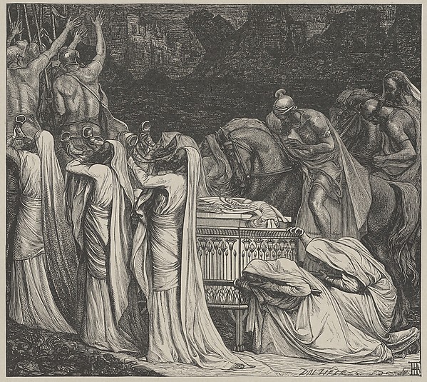 The Fall of the Walls of Jericho, from "Dalziels' Bible Gallery"
