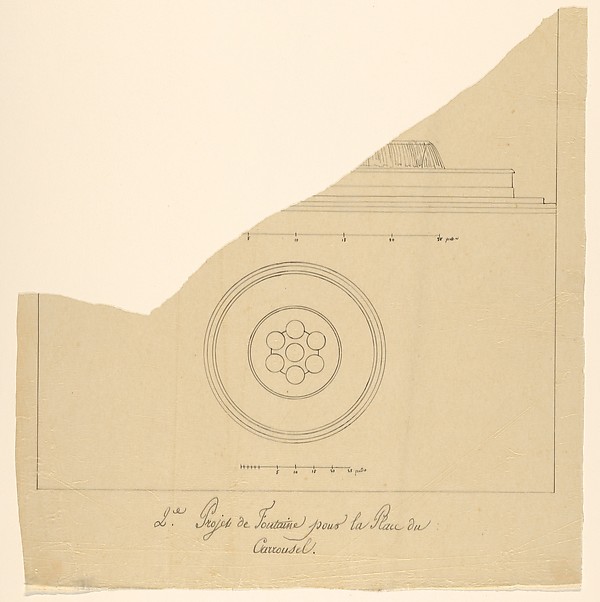 Project for a Fountain for La Place du Carrousel
