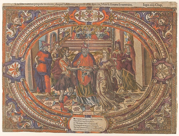 Marriage of Samson and the Philistine, from the Story of Samson
