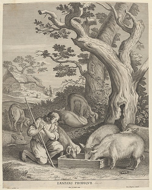 The Prodigal Son by Pieter de Jode II
